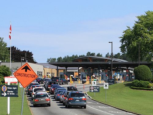 Canada–United States border crossings